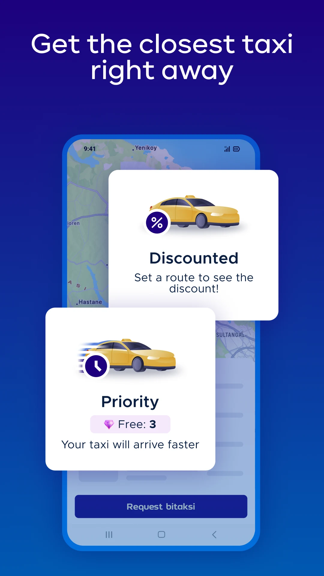 bitaksi - your closest taxi! screenshot